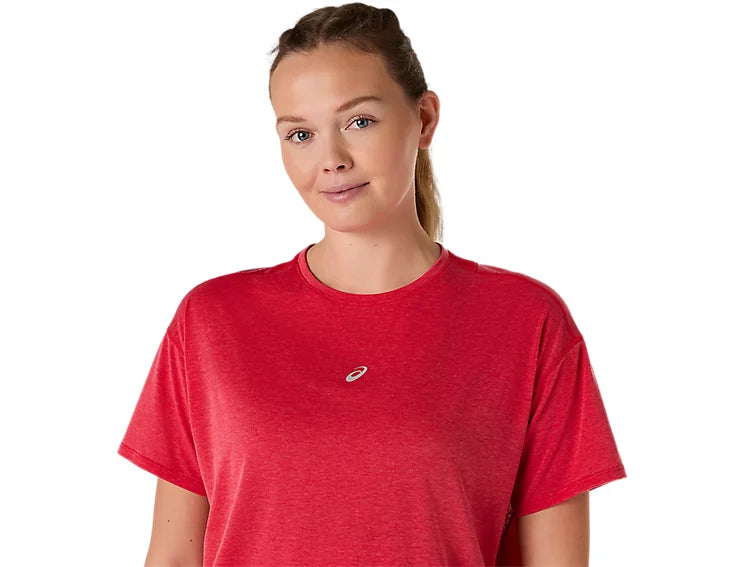 WOMEN'S NAGINO RUN SS TOP - SPEED RED