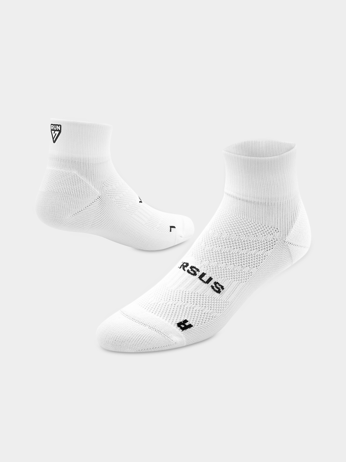 Versus White Running Quarter Socks