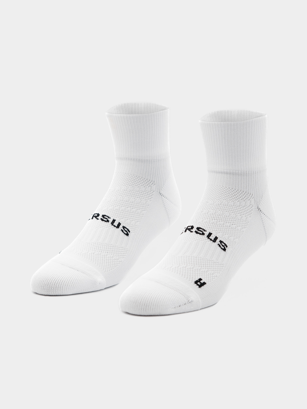 Versus White Running Quarter Socks