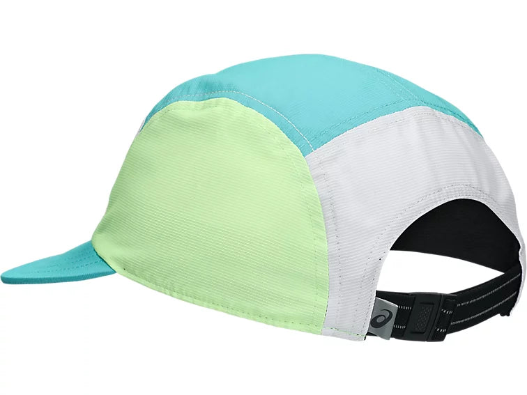 ASICS PERFORMANCE RUNNING 5 PANEL CAP - ENERGY AQUA/WHITE
