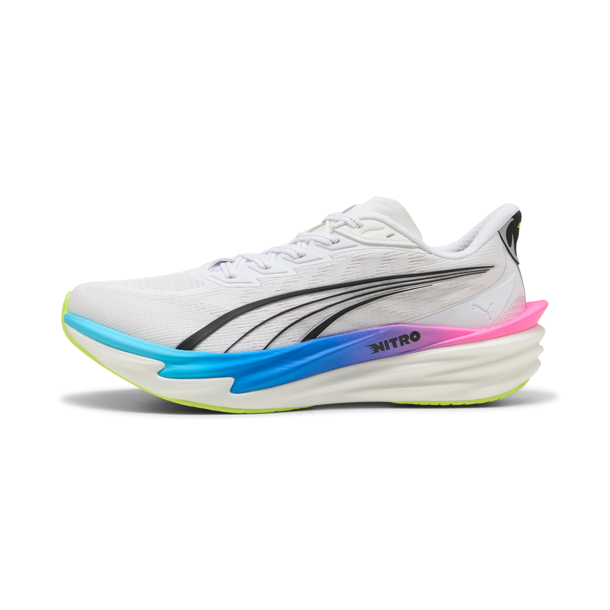 Men's Deviate NITRO 4 - White-Poison Pink-Ultra Blue