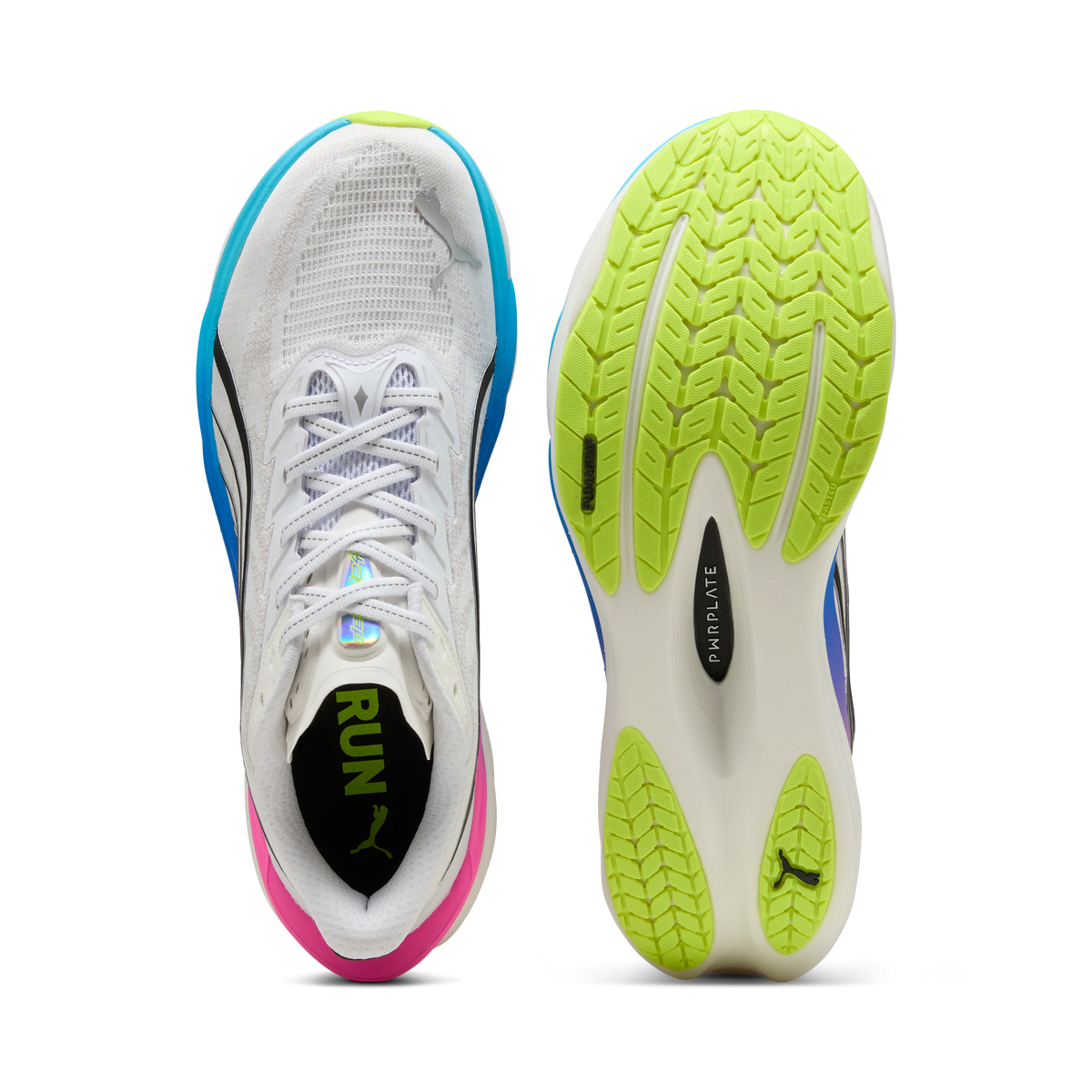 Men's Deviate NITRO 4 - White-Poison Pink-Ultra Blue