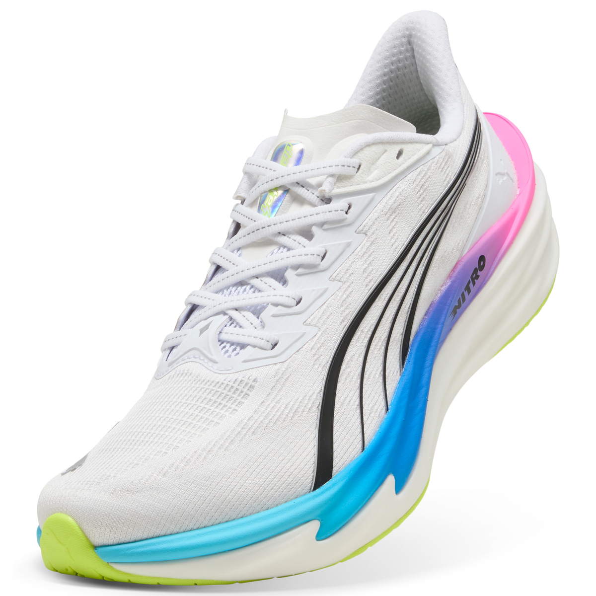 Men's Deviate NITRO 4 - White-Poison Pink-Ultra Blue