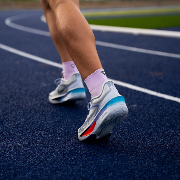 Versus Purple Running Quarter Socks