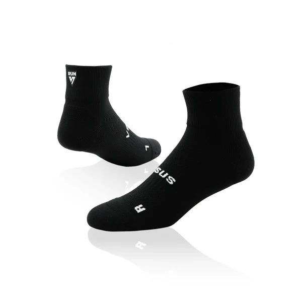 Versus Black Running Quarter Socks