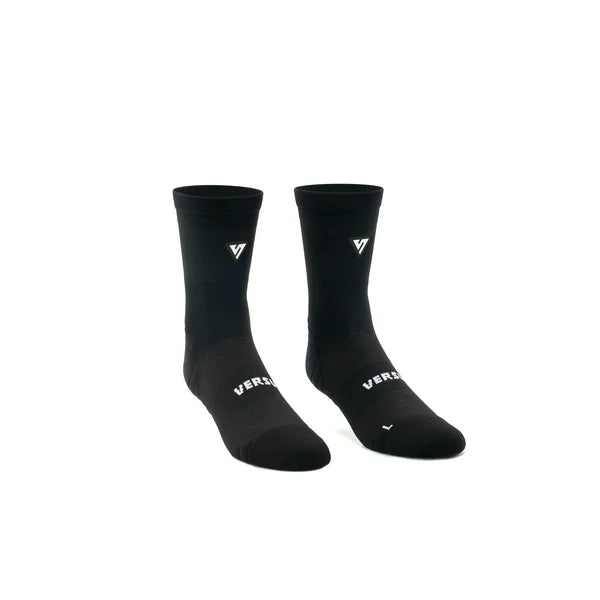 Versus Classic Black Active Crew Tab Socks