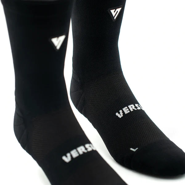 Versus Classic Black Active Crew Tab Socks