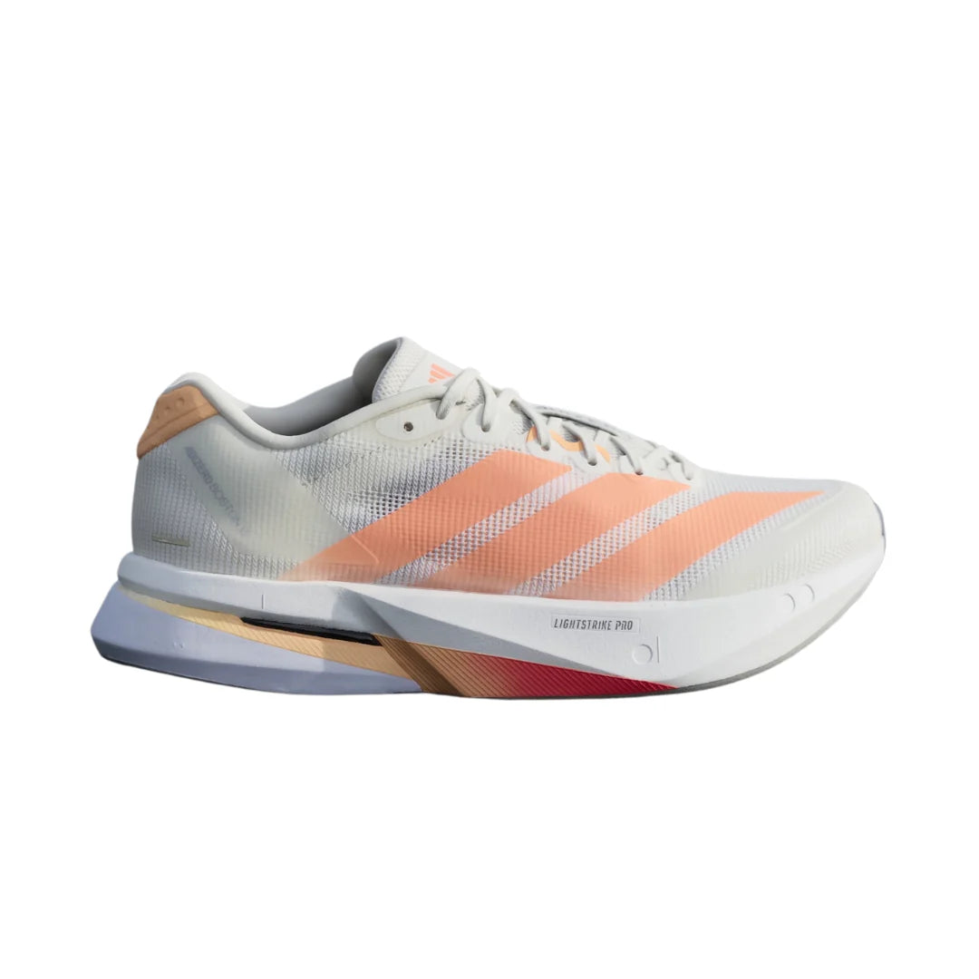 Women's Adizero Boston 13 - off white/beam orange/acid orange