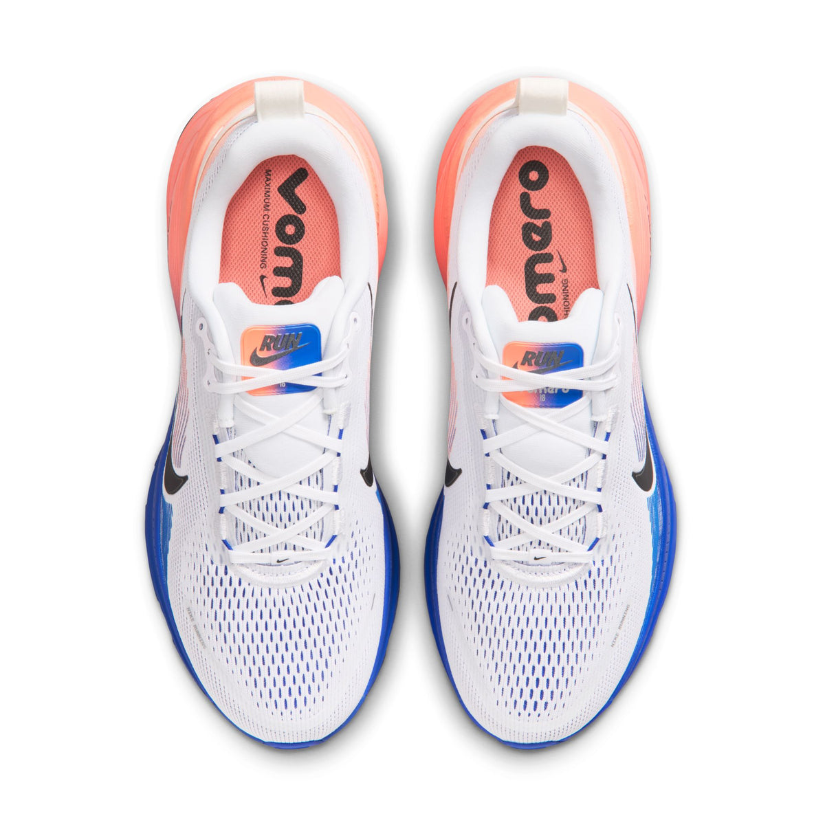 Men's VOMERO 18 - WHITE/BLACK-RACER BLUE-ATOMIC PINK