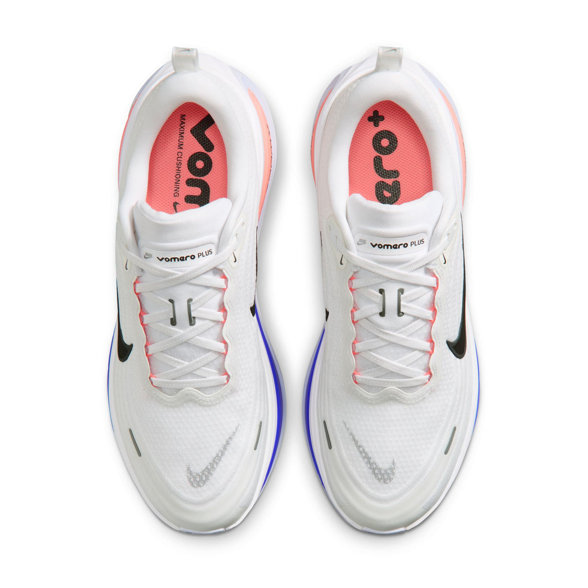Men's VOMERO PLUS - WHITE/BLACK-ATOMIC PINK-RACER BLUE