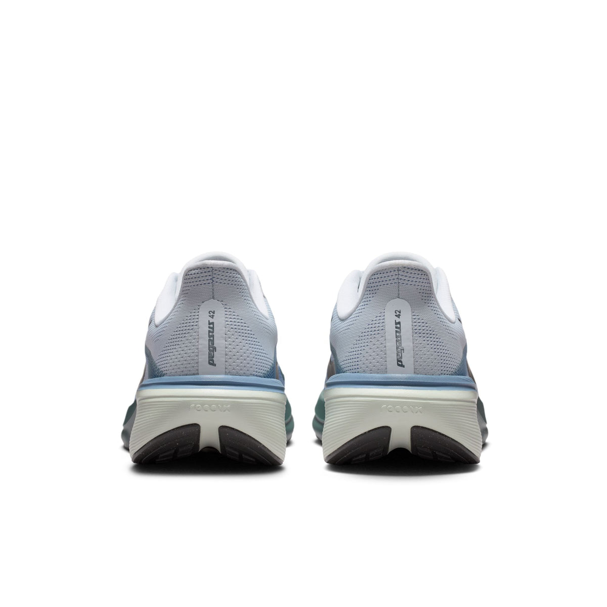 Men's AIR ZOOM PEGASUS 42 - PURE PLATINUM/DARK OBSIDIAN-WORK BLUE