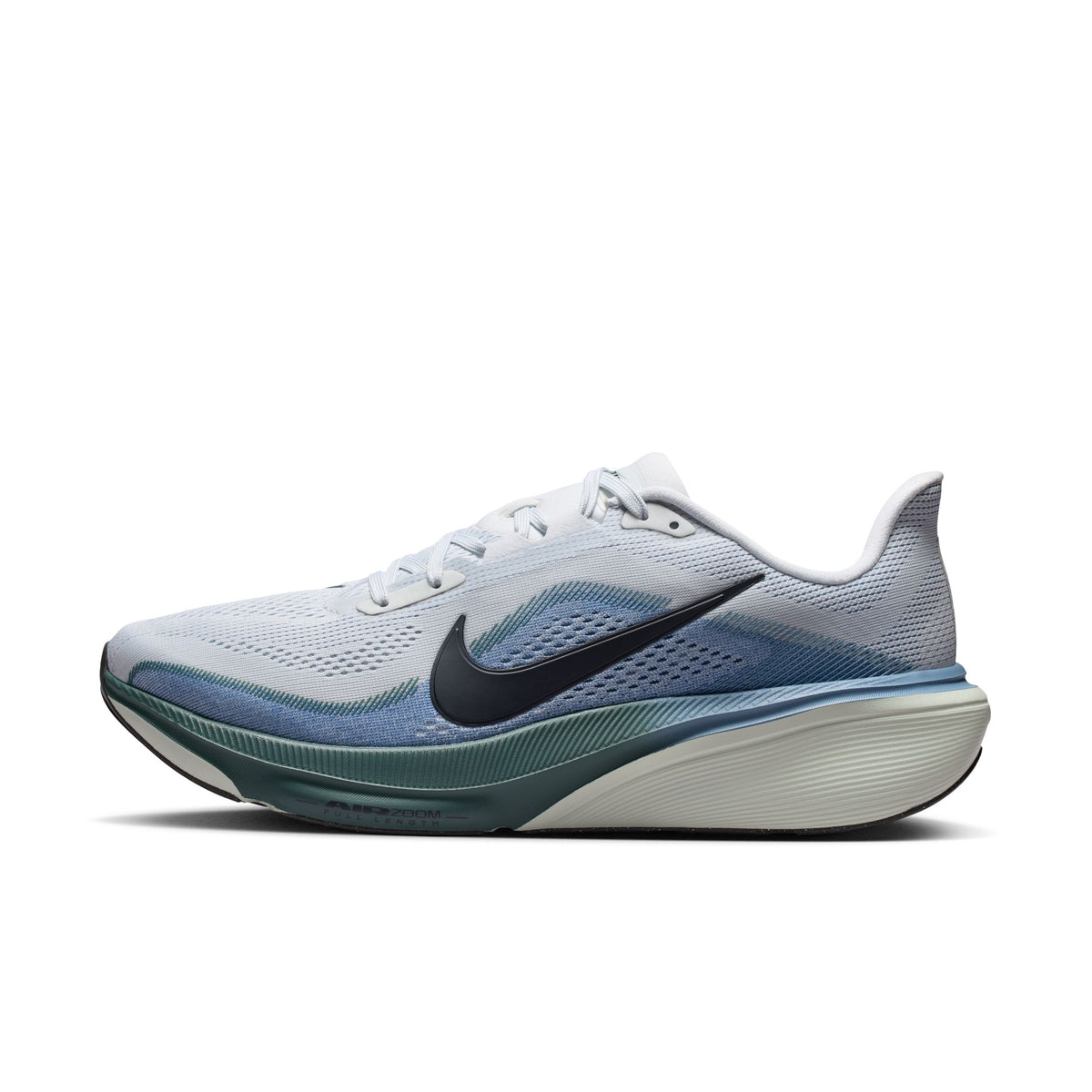 Men's AIR ZOOM PEGASUS 42 - PURE PLATINUM/DARK OBSIDIAN-WORK BLUE