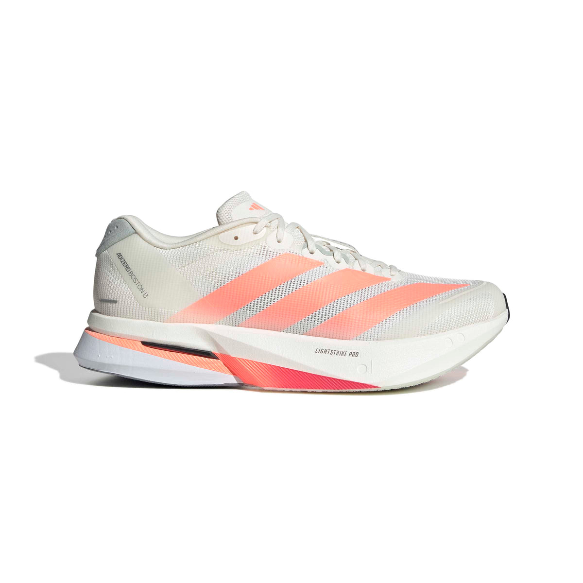 Men's Adizero Boston 13 - off white/Lucid Orange/grey