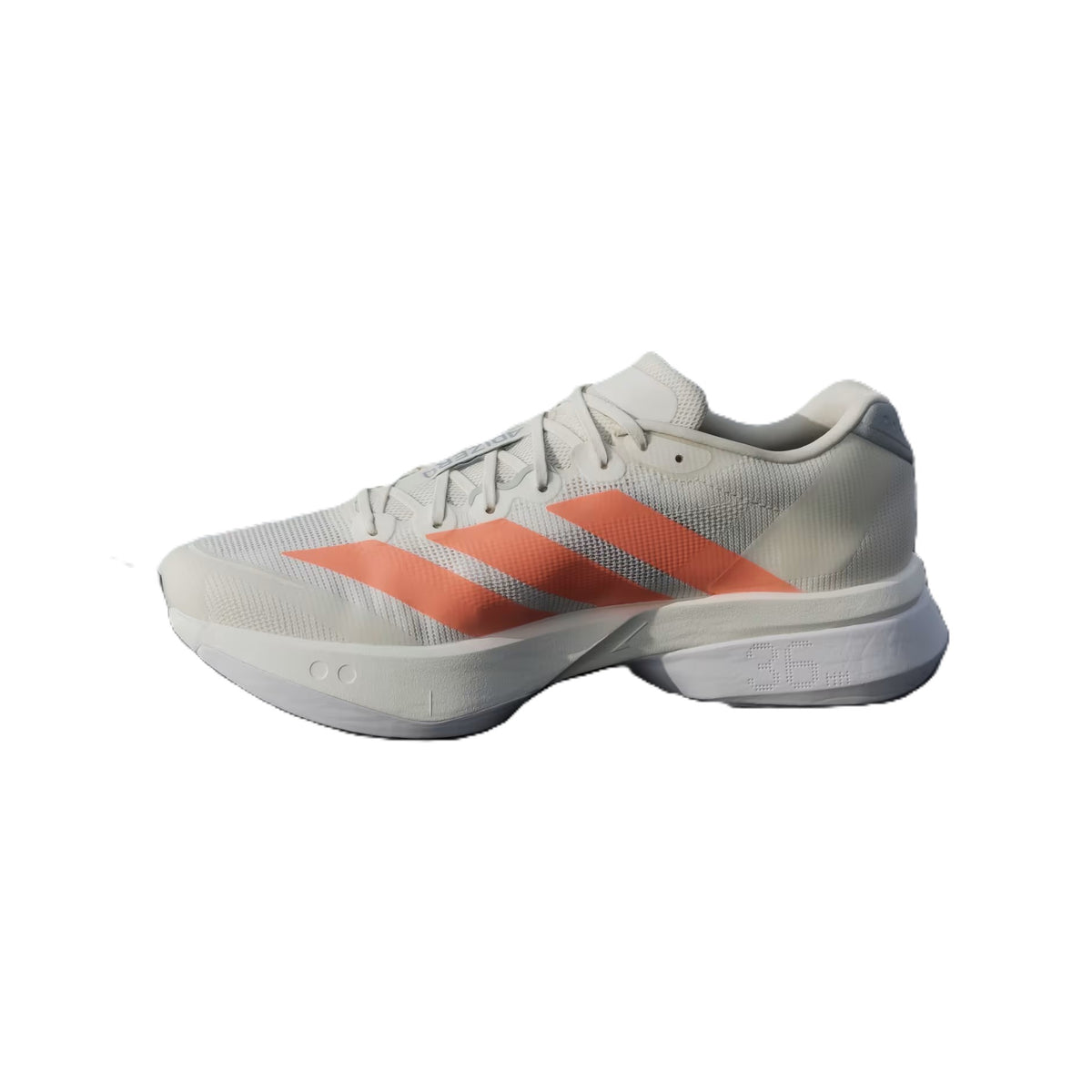 Men's Adizero Boston 13 - off white/Lucid Orange/grey