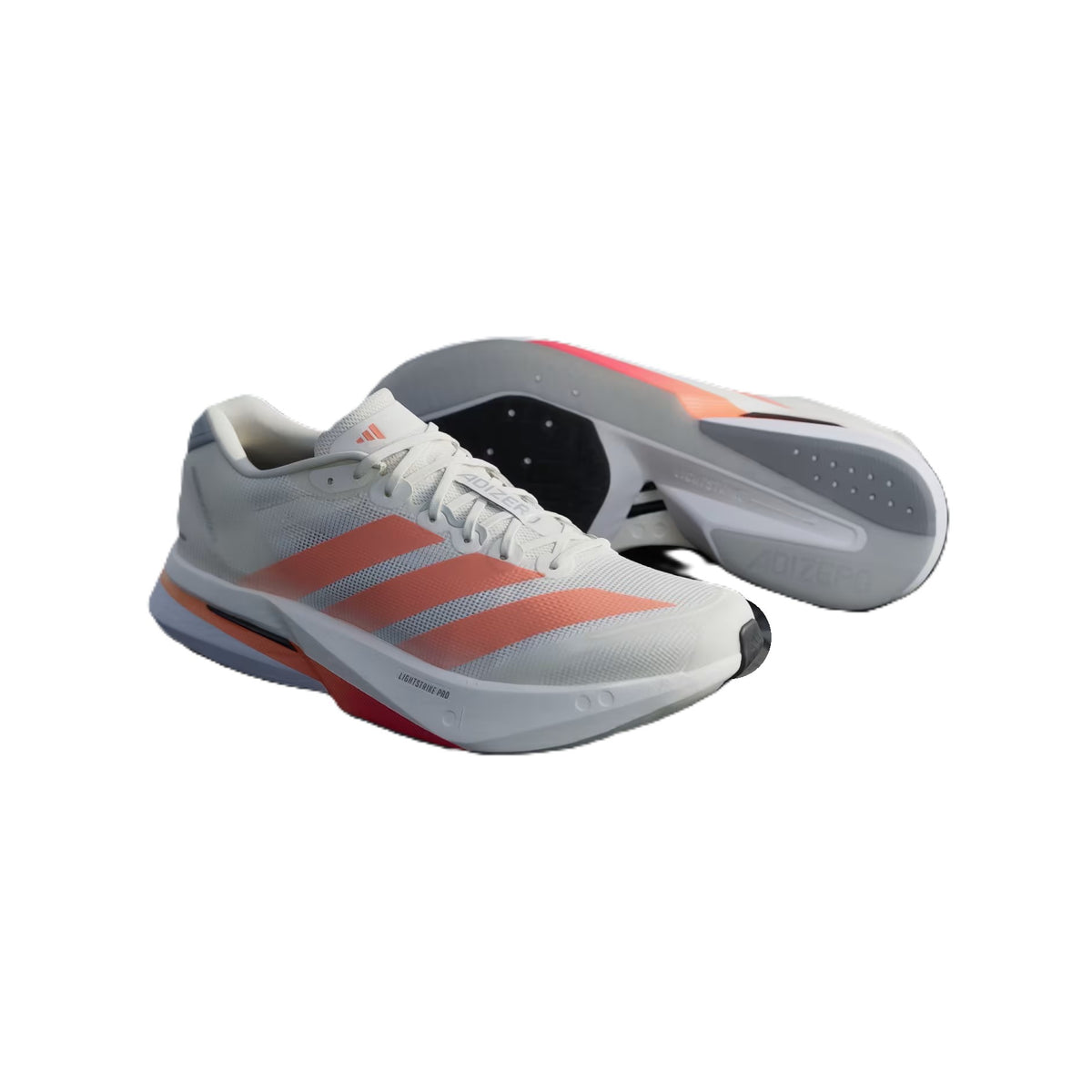 Men's Adizero Boston 13 - off white/Lucid Orange/grey