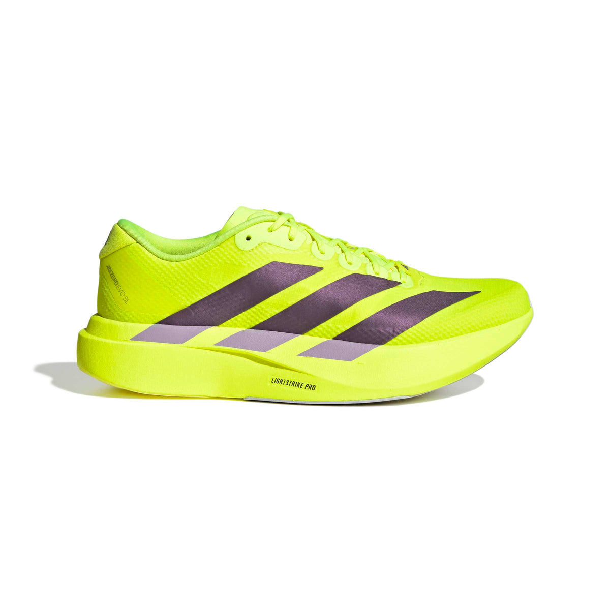 Women's Adizero EVO SL Woven - solar yellow/aurora plum/powder plum
