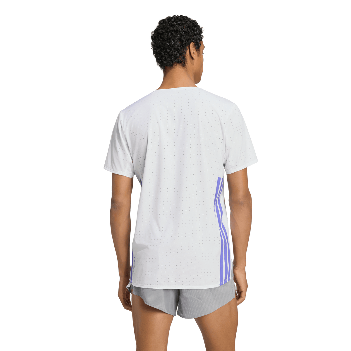 Men's Adizero Tee - WHITE/SOLPUR