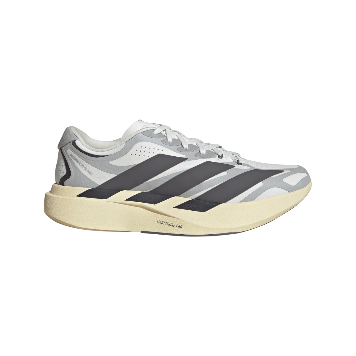 Men's Adizero Evo SL Exo - CORE WHITE/UTILITY BLACK/GREY TWO