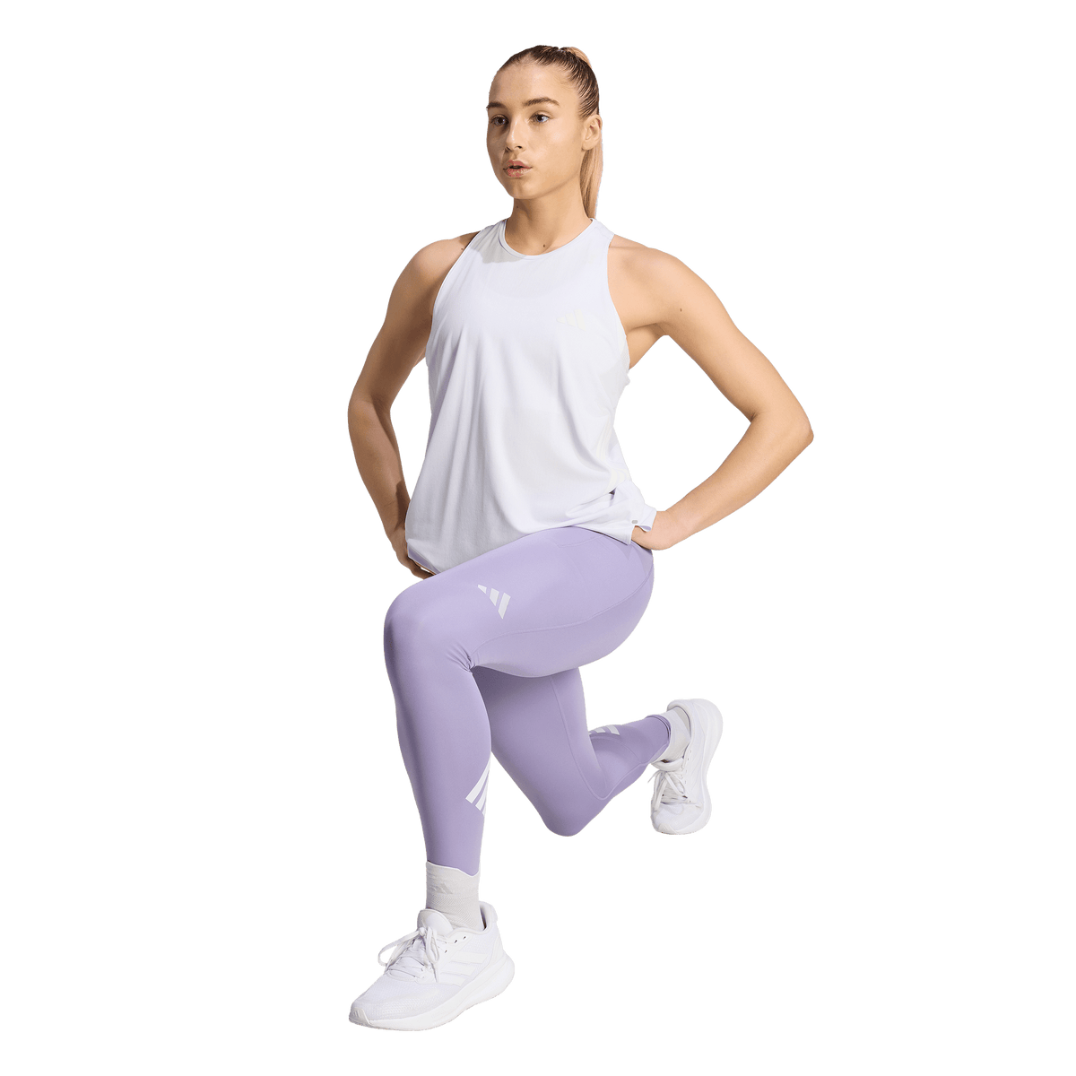 Women's Iconic Tank - FROZEN PURPLE/WHITE