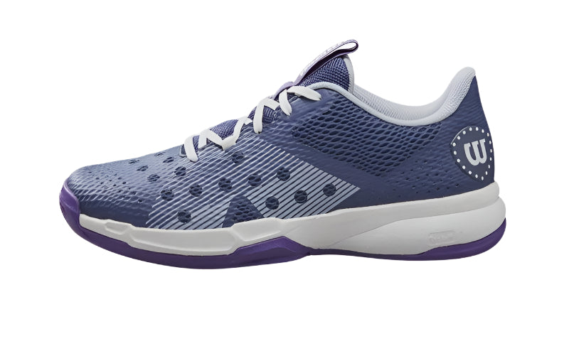 WILSON LADIES HURAKN TEA, - DEEP COBALT/WHITE/LILAC-Wilson