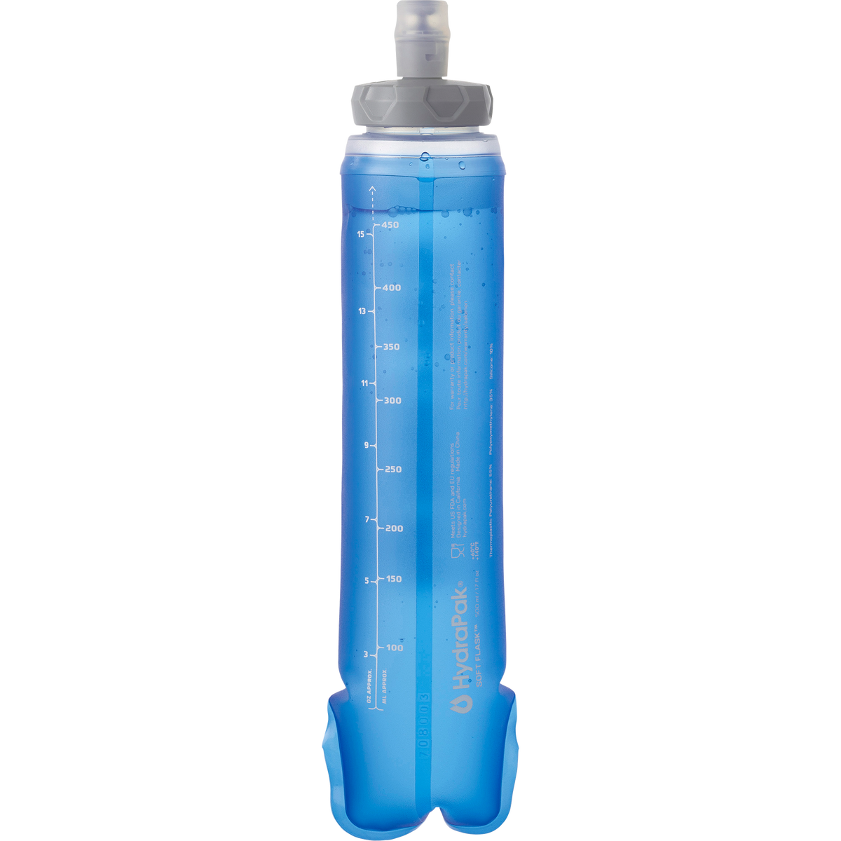 Unisex Soft Flask 500ml - Clear Blue