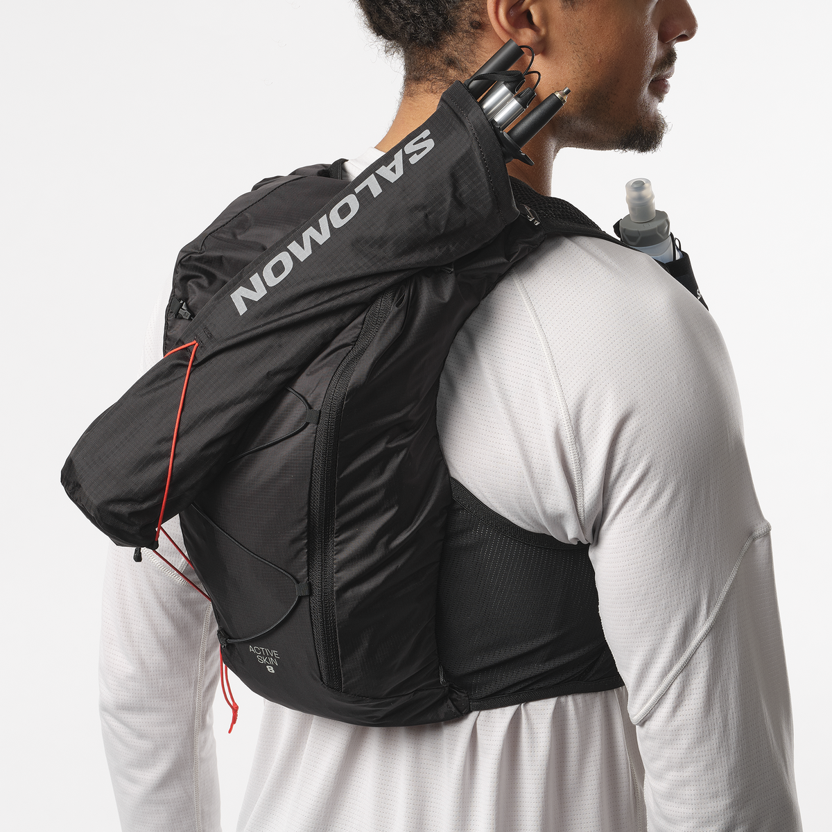 Unisex Backpack - Black/ Metal