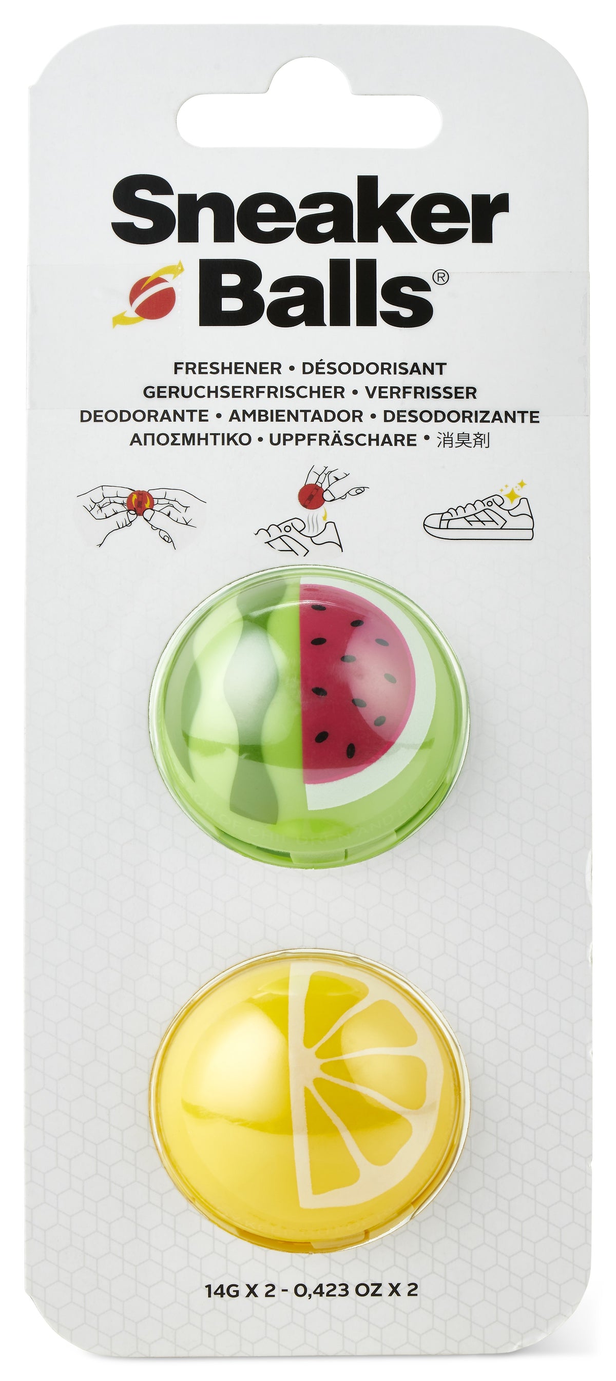Sneaker Balls WATERMELON LEMON PAIR