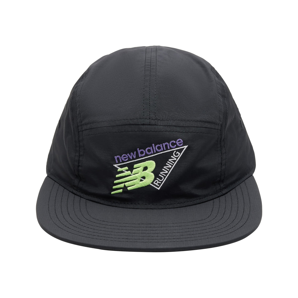 47 5-Panel Neon Camper Cap - Black