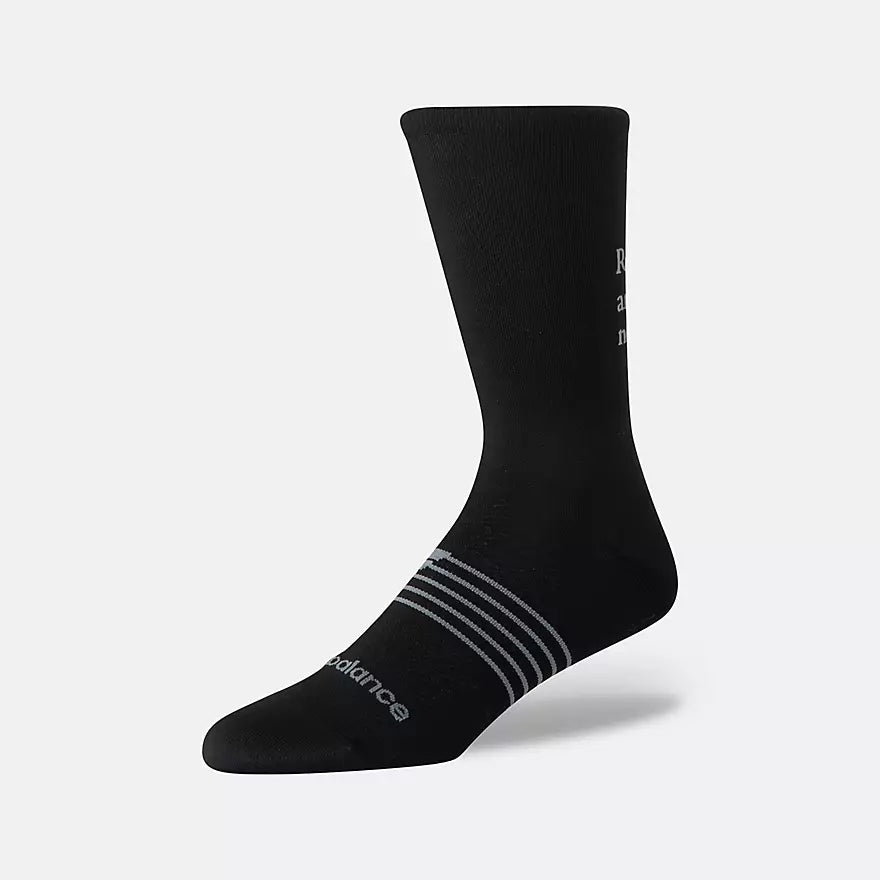 Pro Run Crew Socks 1Pk Graphic - Black