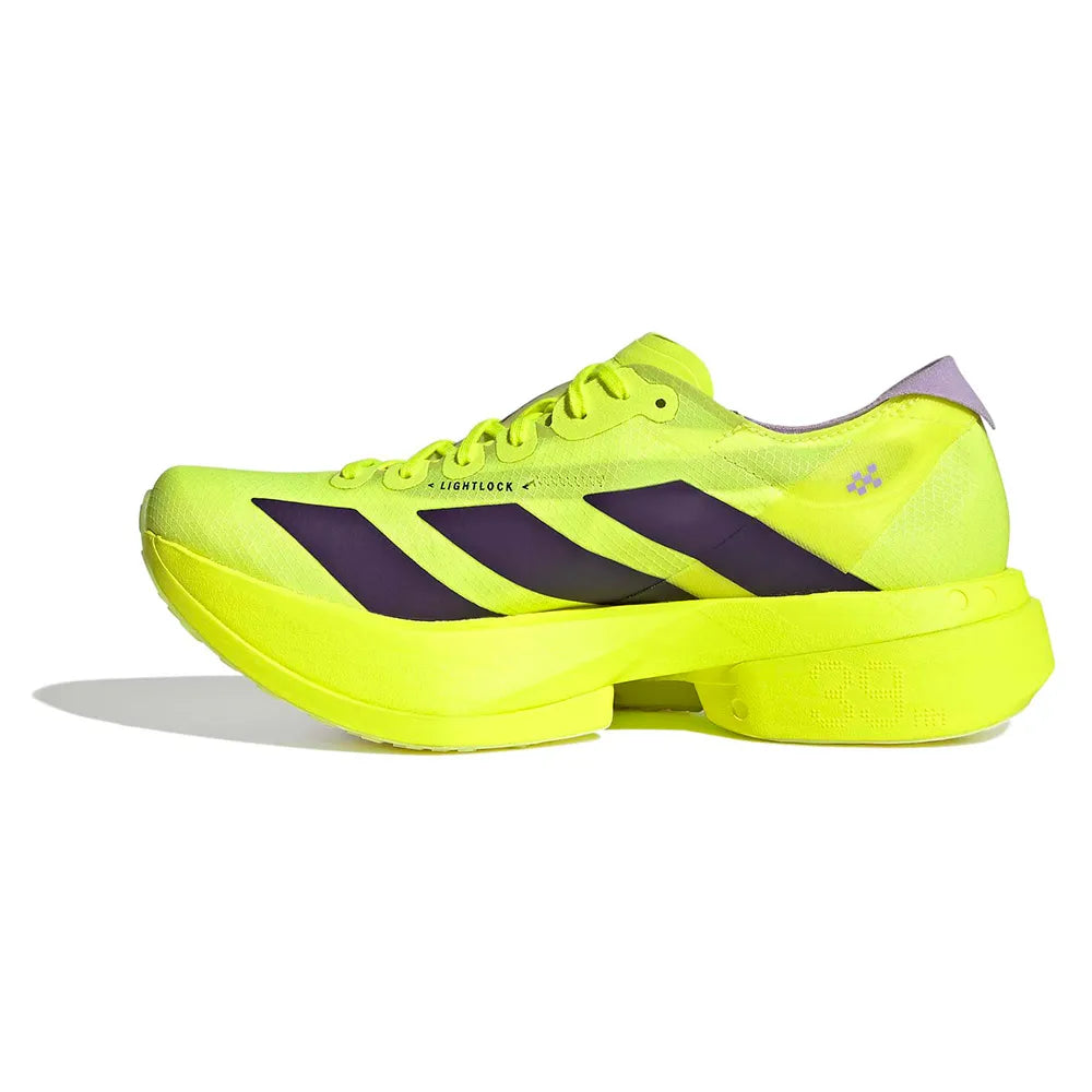 Women's adizero Adios Pro 4 - solar yellow/aurora plum/powder plum