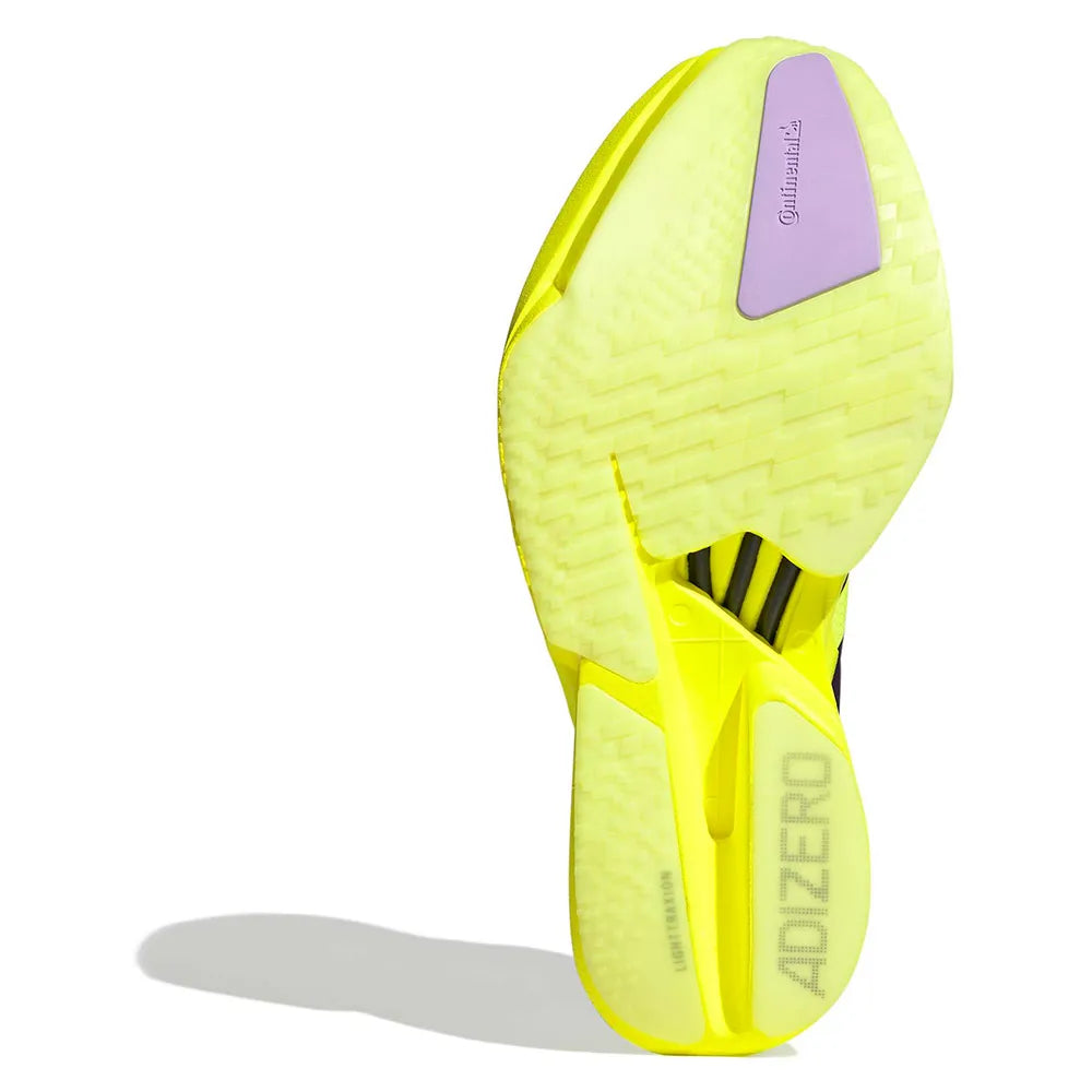 Women's adizero Adios Pro 4 - solar yellow/aurora plum/powder plum