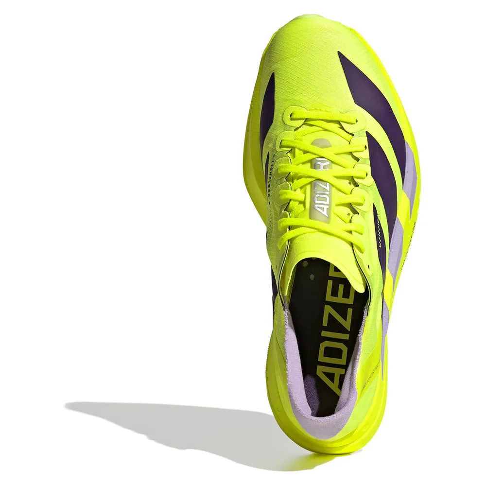 Women's adizero Adios Pro 4 - solar yellow/aurora plum/powder plum