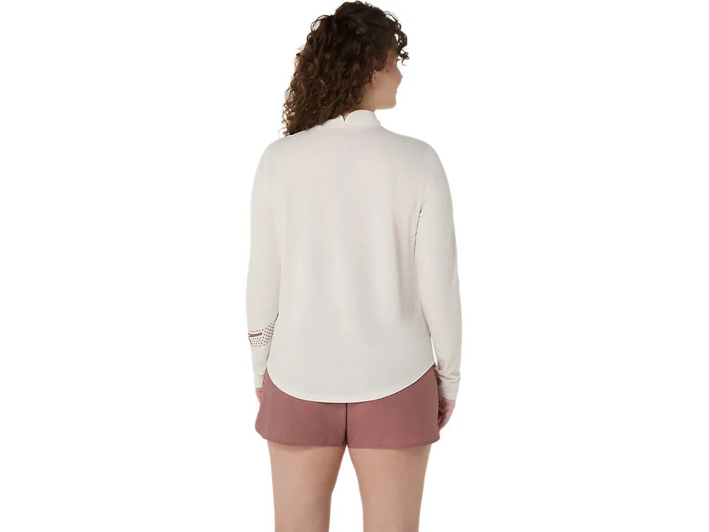 WOMEN&#39;S ASICS ICON 1/2 ZIP LS TOP