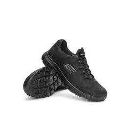 Skechers Women&#39;s Summits Oh So Smooth Road Walking Shoes - Black/Black-Skechers