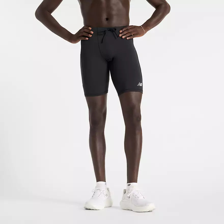 NB ATHLETICS SLEEK 9IN FITTED SHORT - Black