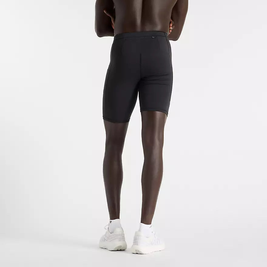 NB ATHLETICS SLEEK 9IN FITTED SHORT - Black