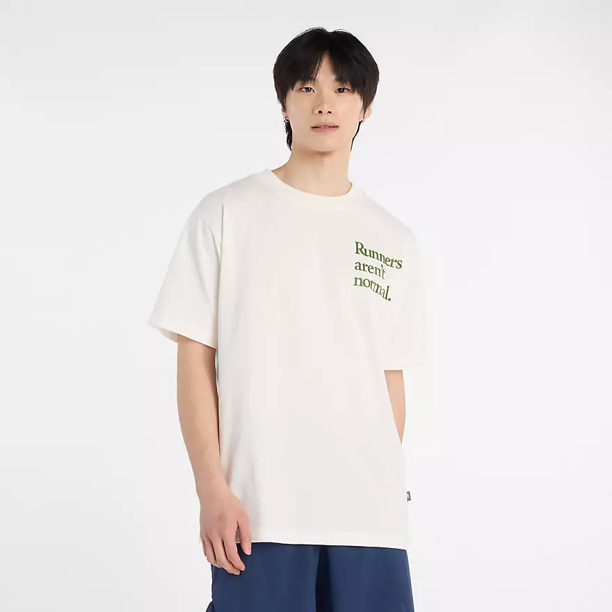 NB ATHLETICS RUNNERS AREN'T NORMAL TEE - Sea Salt