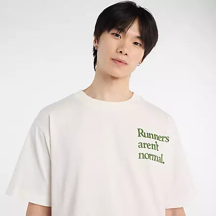 NB ATHLETICS RUNNERS AREN'T NORMAL TEE 2025 - White