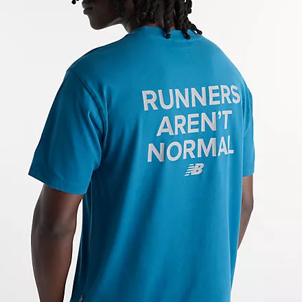 Men's NB Athletics Nocturnal Runners Aren't Normal Performance SS - Blue