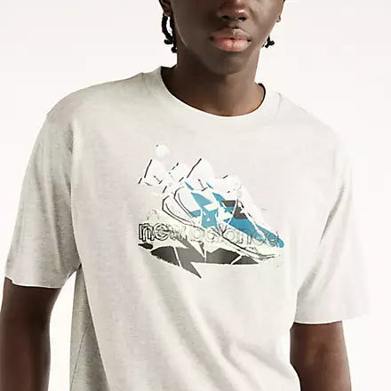 Men's New Balance Collage Rebel Tee  - Grey