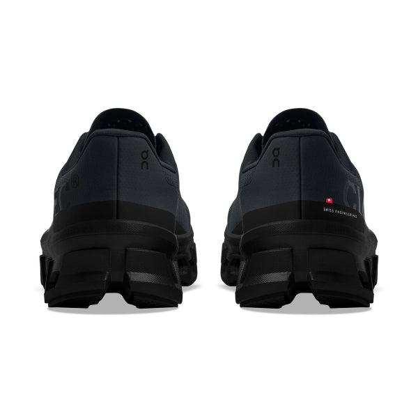 ON Men&#39;s CloudMonster Road Running Shoes- Black-On