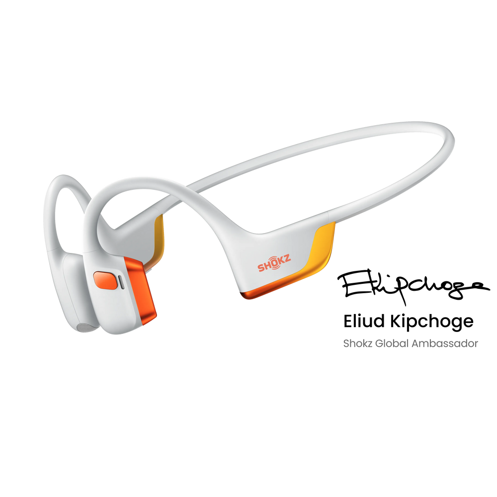Shokz OpenRun Pro 2 - White with orange(EK)