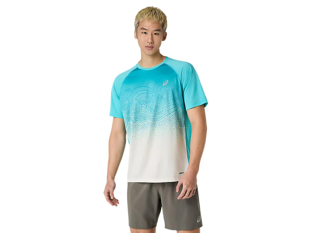 Men's ROAD FADE SS TOP - ENERGY AQUA