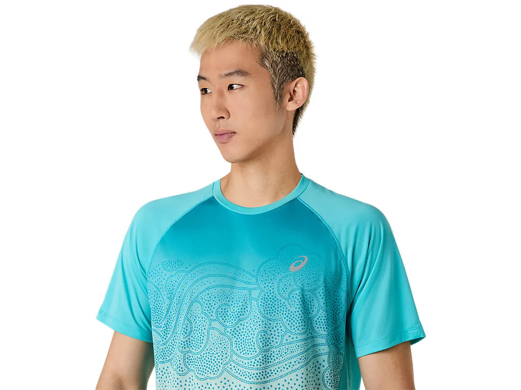 Men's ROAD FADE SS TOP - ENERGY AQUA