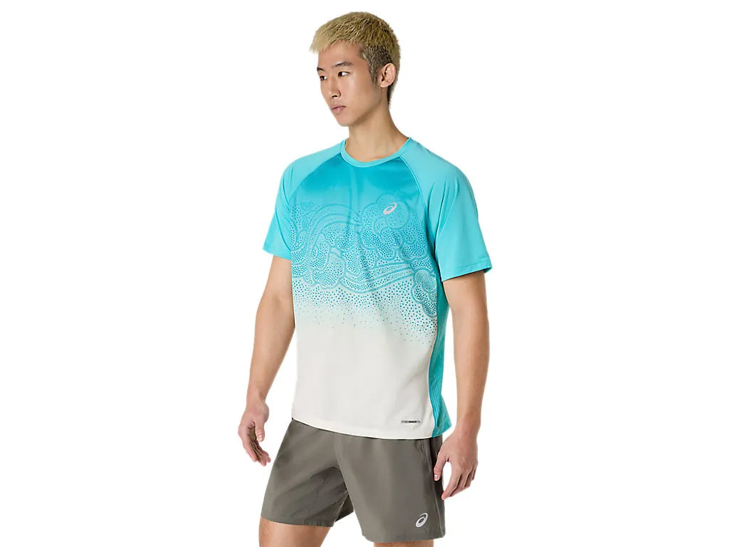 Men's ROAD FADE SS TOP - ENERGY AQUA