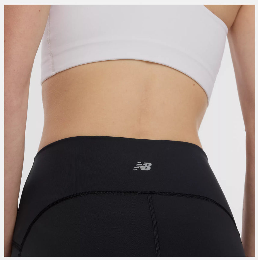 NB ATHLETICS SLEEK 6IN FITTED SHORT - Black