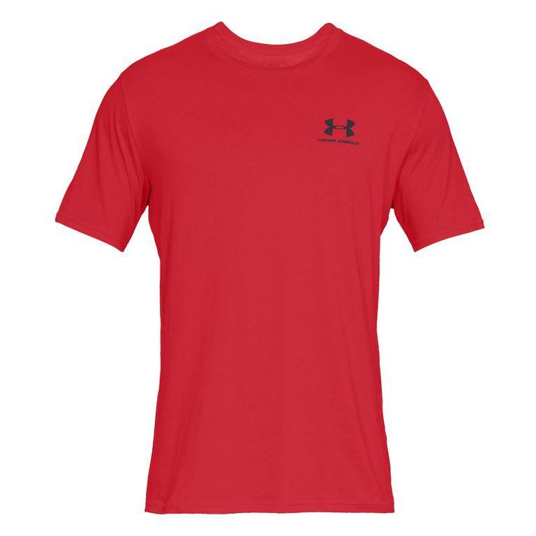 Under Armour Men's Sportstyle Left Chest - Red-Under Armour