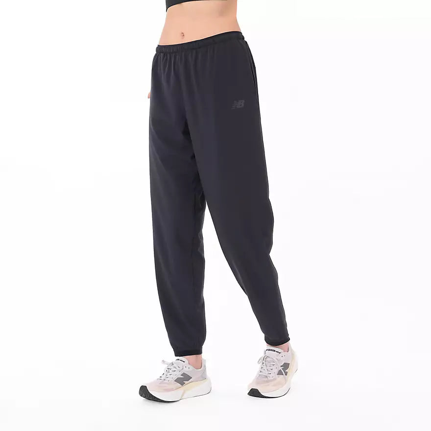 Women's Woven Track Pants - Black