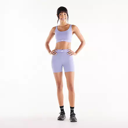 Women's New Balance AC 5in Fitted Short - Purple