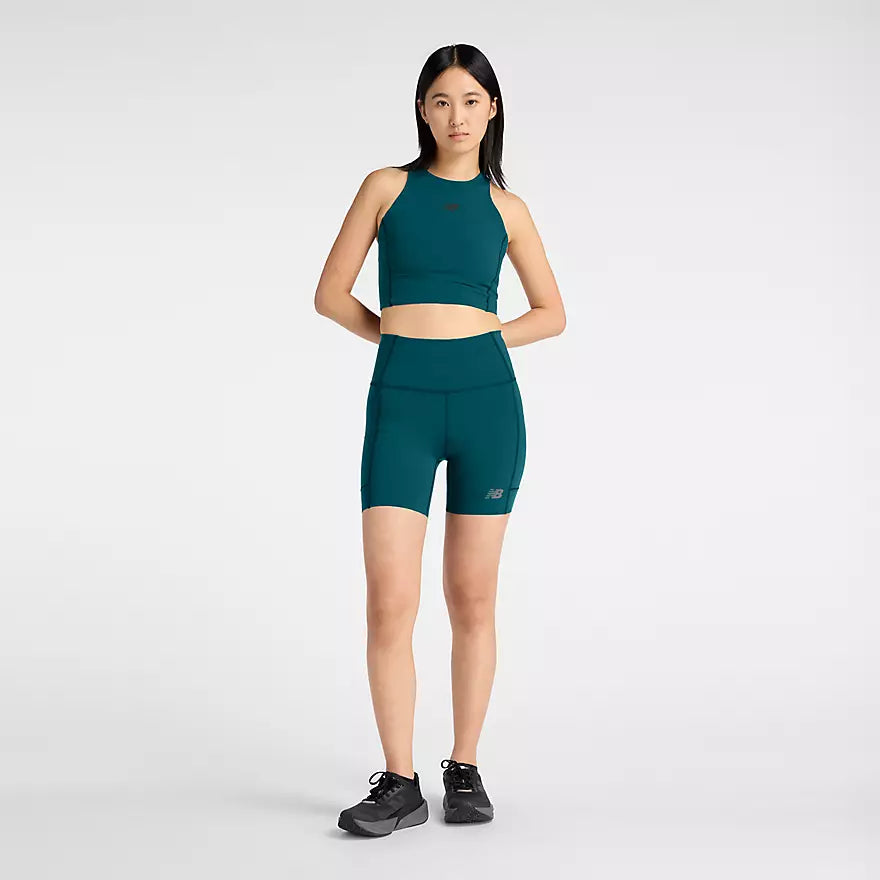 Women's Athletics Sleek Race Storage 6in Fitted Short - Medusa Green